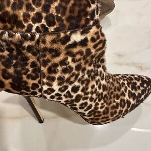 Jimmy Choo Leopard Print Heeled Boots